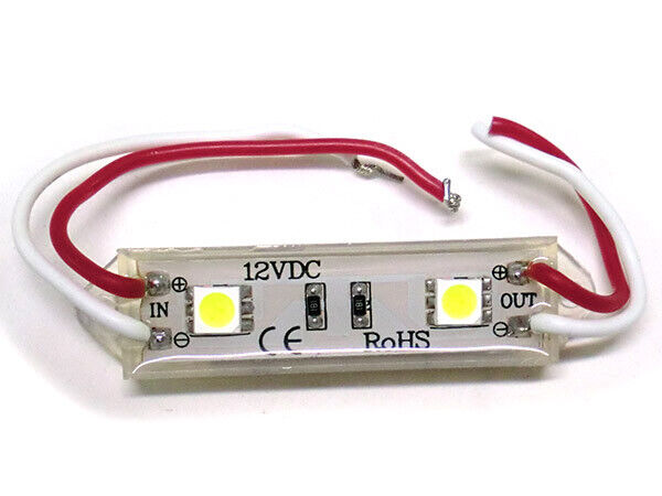 Modulo Mattone LED 2 SMD 5050 Bianco Freddo 12V Impermeabile Per Insegna