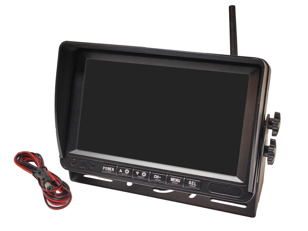 Monitor Wireless Ricevitore Professionale DVR Registratore 4 Canali 12V 24V Per