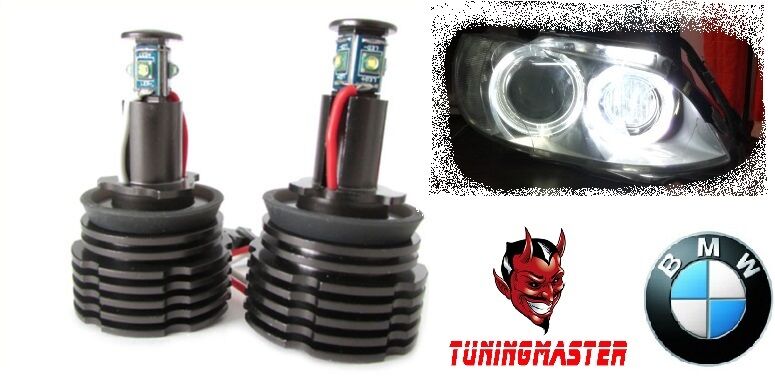 OFFERTA  2 angel eyes conversione Led 20W H8 E92 E93 E82 E89 E87 E64 E60 M3 X5