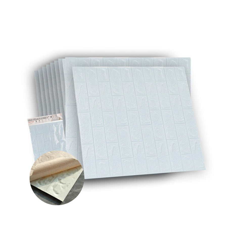 10 PZ Carta da Parati 3D Blu Grigio Pannelli Autoadesivi Per Pareti Muri