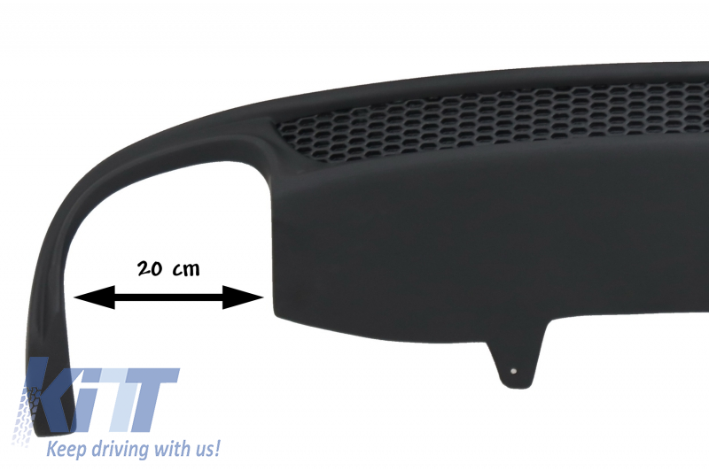 Paraurti Posteriore Valance diffusore con uscita a sinistra A6 4G