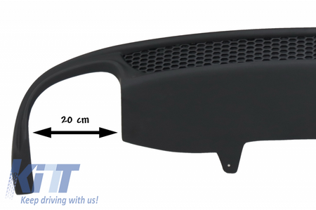 Paraurti Posteriore Valance diffusore con uscita a sinistra A6 4G