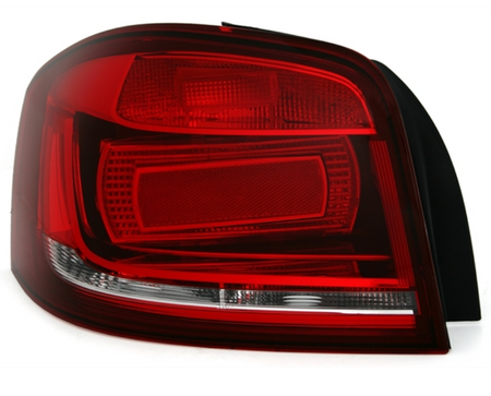 Coppia Set Fari fanali posteriori tuning BERLINA A3 8P 2008 - 2012 rossi 3p