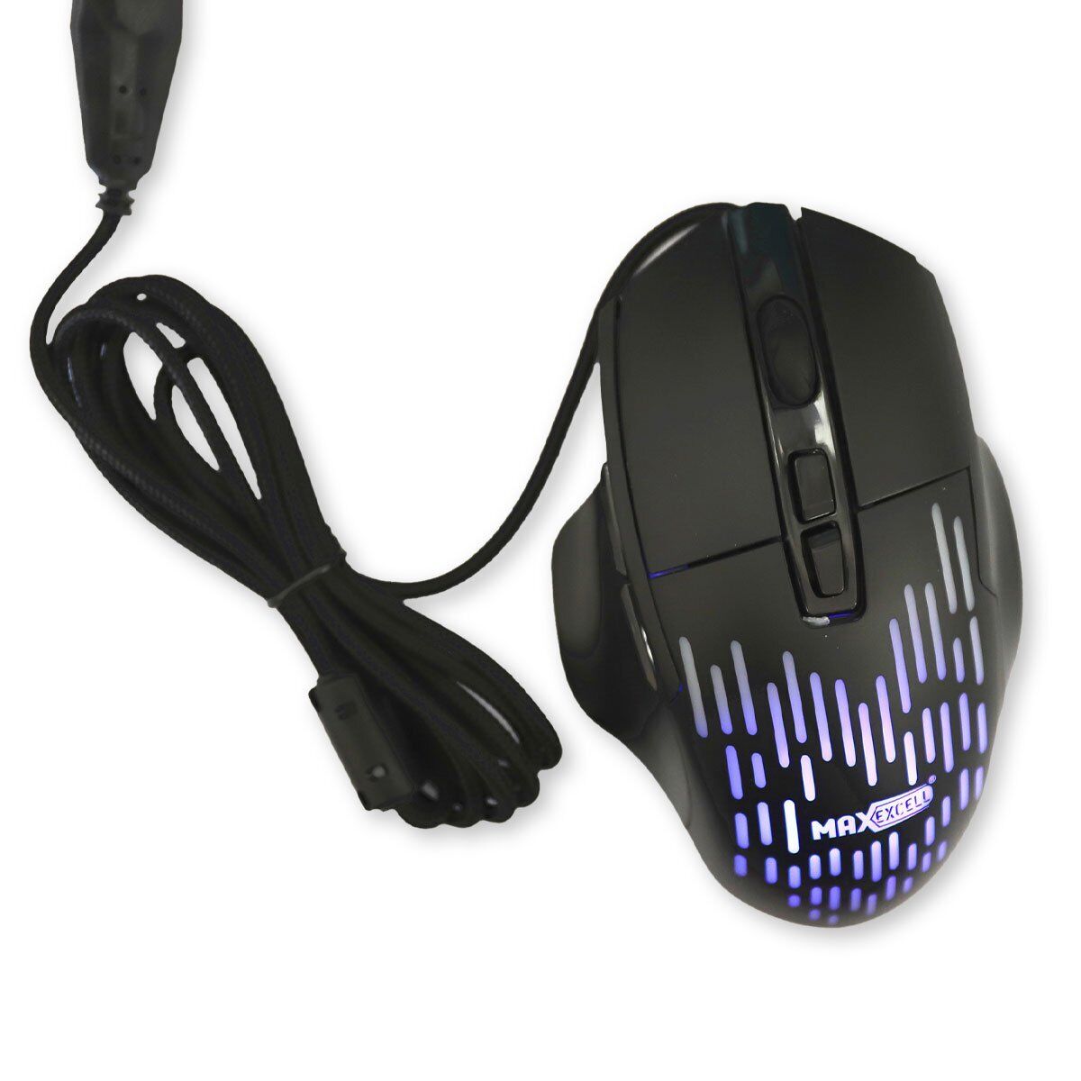 Mouse da Gaming Ergonomico con Luce RGB piu 2 Tasti Laterali per Regolare DPI