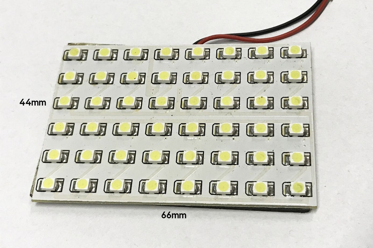 Pannello Plafoniera Lampada Led 12V Con 48 Smd 3528 Colore Giallo Yellow Per