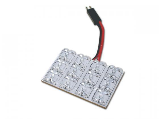 LED Bulb / board for interior lighting with 12 LEDs white