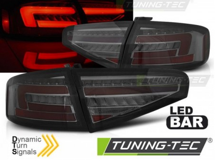 Coppia Fari Fanali Posteriori Tuning Fumé A4 B8 12-15 SEDAN Berlina per OEM bulb