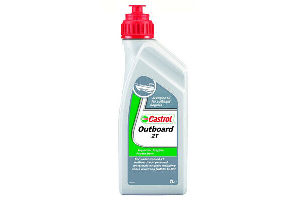 Olio motore per fuoribordo barche gommoni Castrol OUTBOARD 2Tempi 1Litro MZ