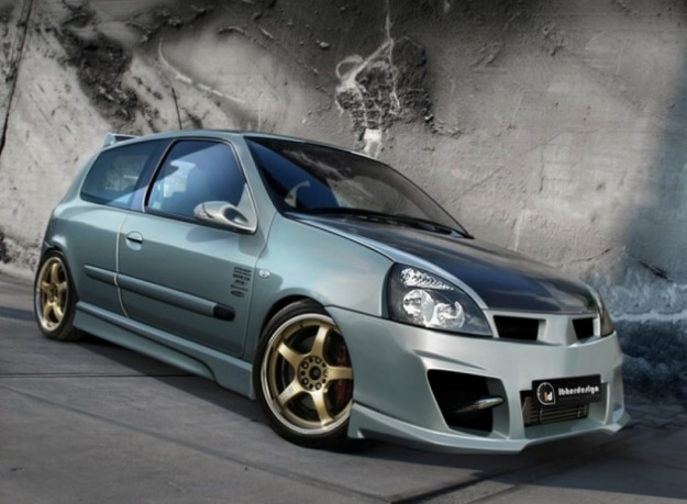 Bodykit tuning completo CLIO B 3/5 porte phase 2 2001-2006