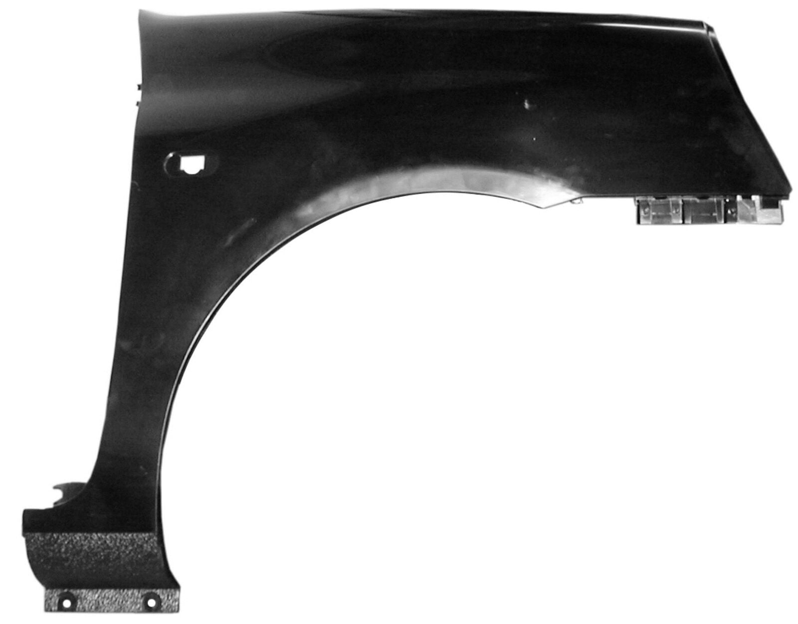 Parafango destro CLIO 01-05 con foro freccia materiale plastico esclusa
