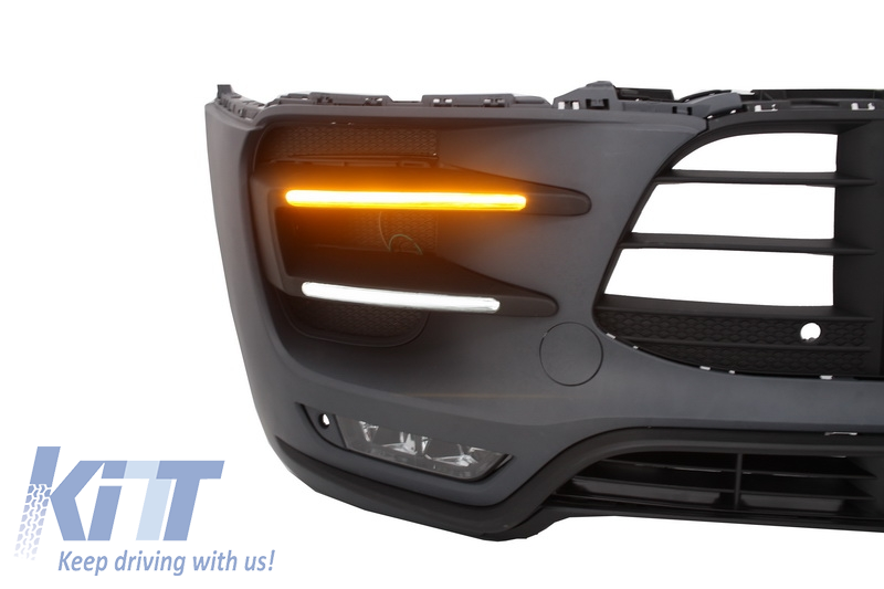 Paraurti anteriore TUNING Macan gts 2014 > 07.2018 Turbo design + DRL