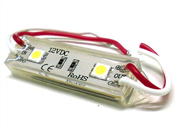 Modulo Mattone LED 2 SMD 5050 Bianco Freddo 12V Impermeabile Per Insegna