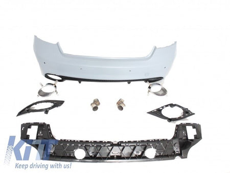 Paraurti posteriore tuning A5 S5 8T 2007-15 Coupè Cabrio RS5 style scarichi