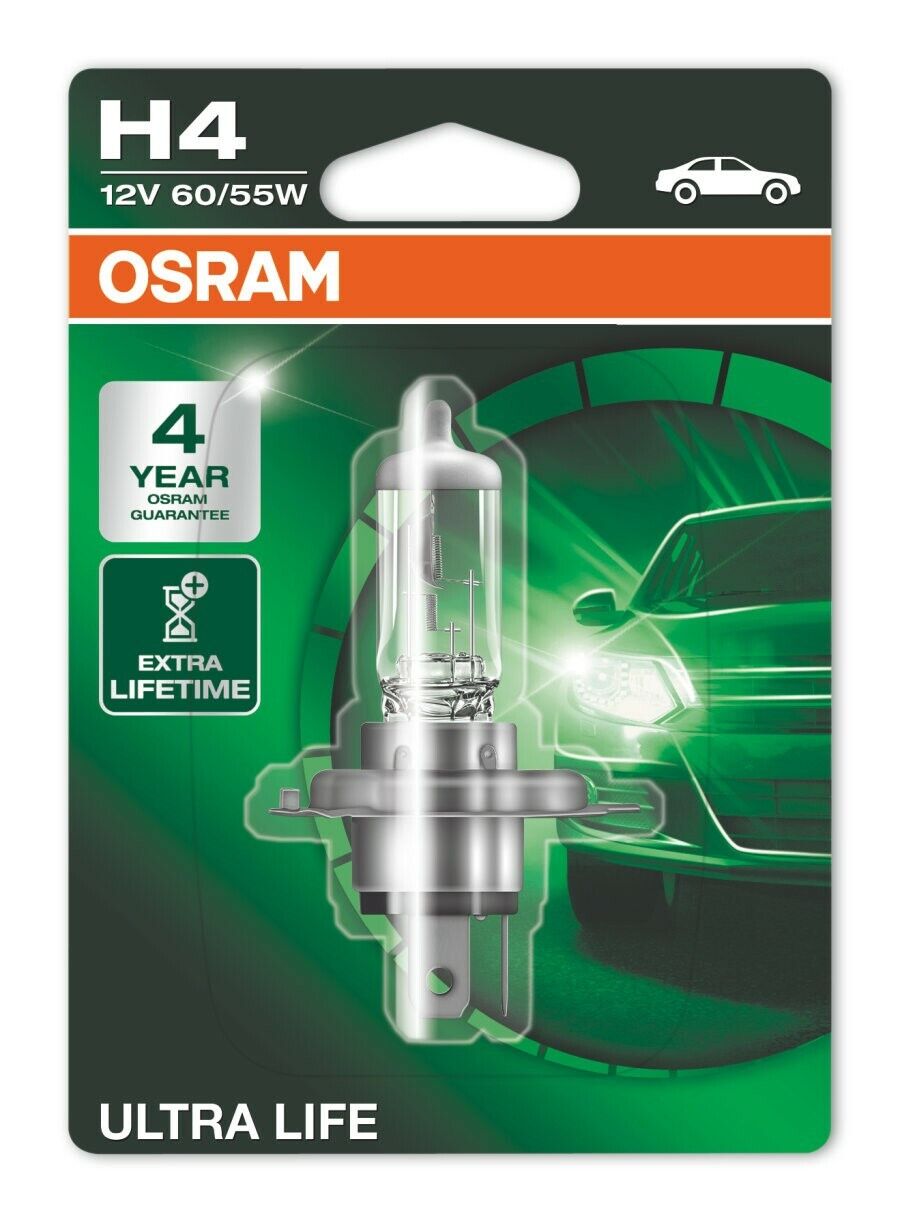 Osram ULTRA LIFE H4 P43t 12V 60/55W 64193ULT-01B