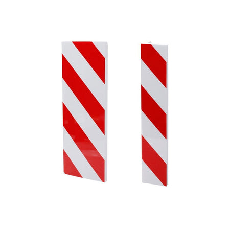 Pannelli Adesivi Antiurto Strisce Bianco e Rosso Paraurti Paracolpi Paraspigoli