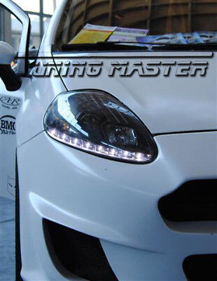 Coppia Fari Fanali Anteriori Tuning GRANDE PUNTO 199 05-08 DRL REAL DAYLIGH