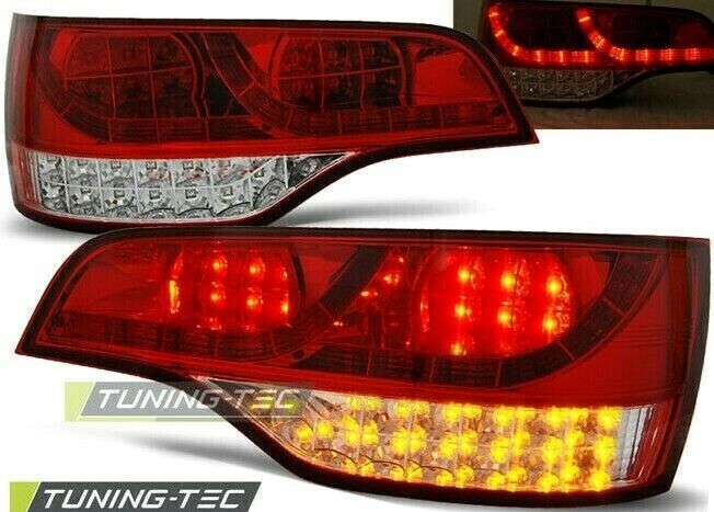 Coppia Set Fari Fanali Tuning Posteriori a LED Q7 Rossi 2005 -> 2009