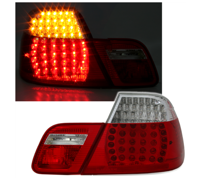 Coppia Fari Fanali Posteriori Tuning LED serie 3 Coupe (E46) 99-03 Rossi