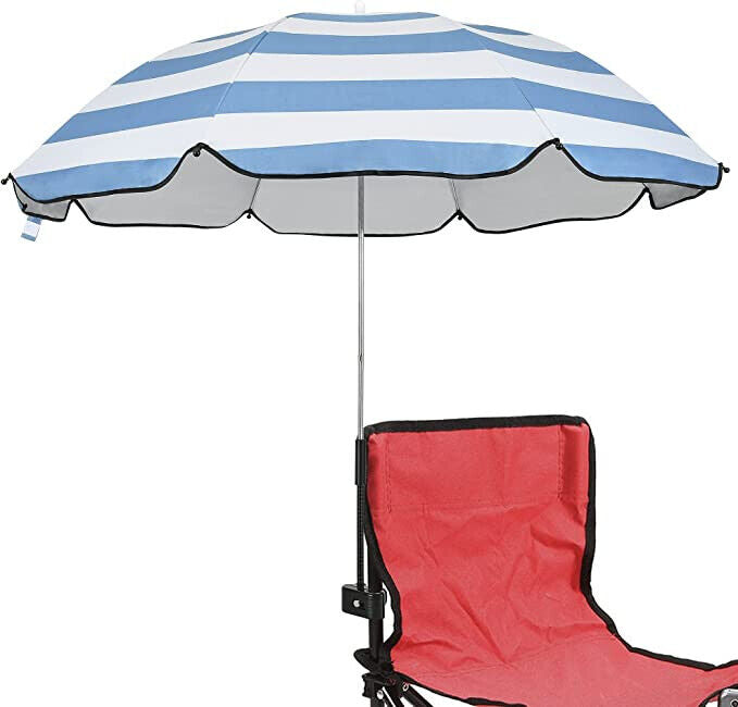 Ombrellone per Sedia da Spiaggia 105cm Con Pinza Colori Assortiti