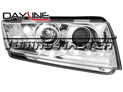 Fabia 99->07 Fari Anteriori Dayline Cromati