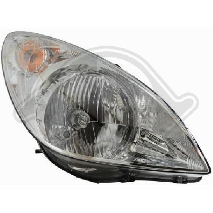 Faro anteriore dx i20 09-07/12 cromato DEPO H4 con motor reg el