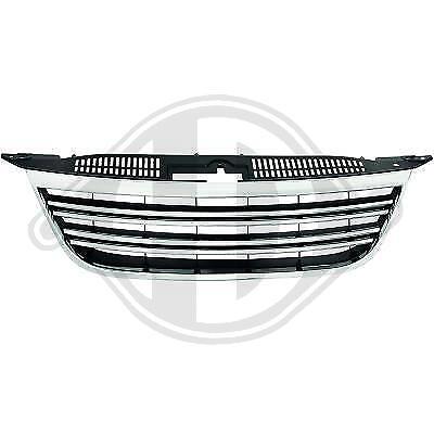 Calandria Reejilla Panel Delantero Tuning Tiguan 07-11 Negro Y Cromo