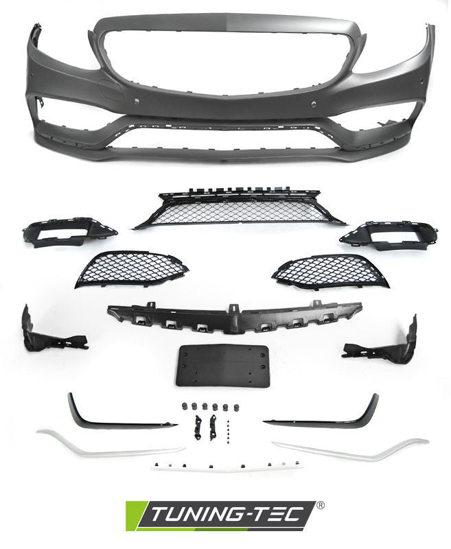 Paraurti Anteriore Tuning W205 14-18 LOOK C63 STYLE AMG abs verniciabile