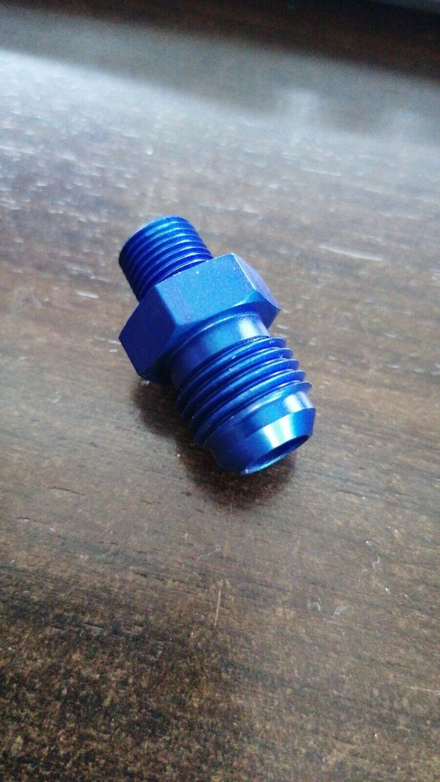 Malpassi Connettori Raccordo in Alluminio 1/8 NPT A -6AN (9/16UNF) BLU