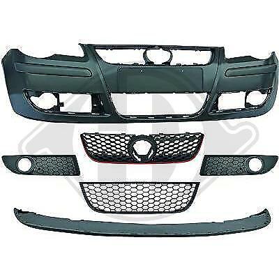 Paraurti anteriore TUNING POLO 9N3 2005 >09 look GTI verniciabile con griglie