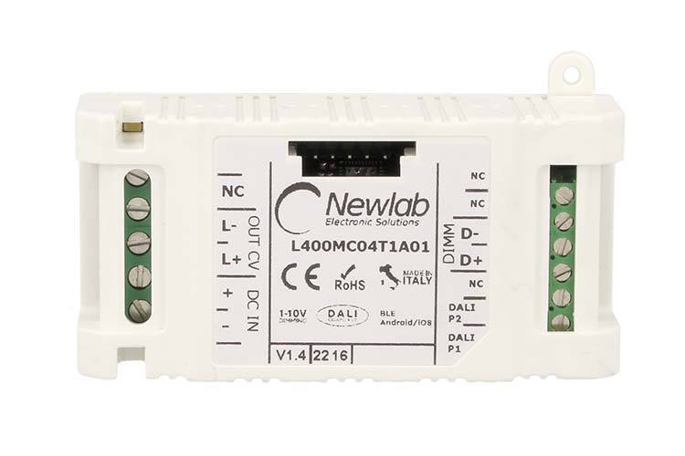 Newlab Led Dimmer PWM 12A Dimmerabile Tramite Bluetooth Pulsante N.O. 0-10V 1-1