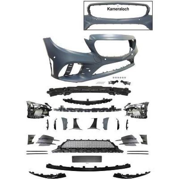 PARAURTI SPORTIVO VO W205, 18-21 SPORT C43-LOOK