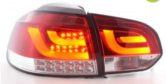 Fari posteriori a LED Light Tube Golf VI 6 08->12 Rossi LTI