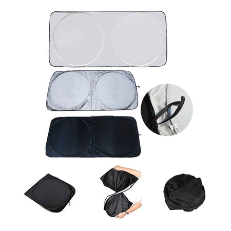 Parasole Parabrezza Interno Auto 150X70cm Pieghevole <ul><li>Un per di