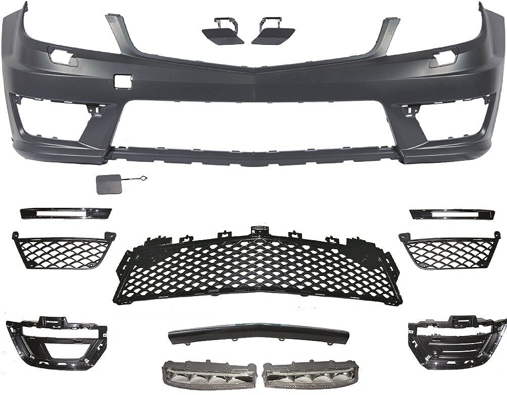 Paraurti anteriore TUNING ClasseC W204 berlina Wagon Coupè 11-14 AMG no sensori