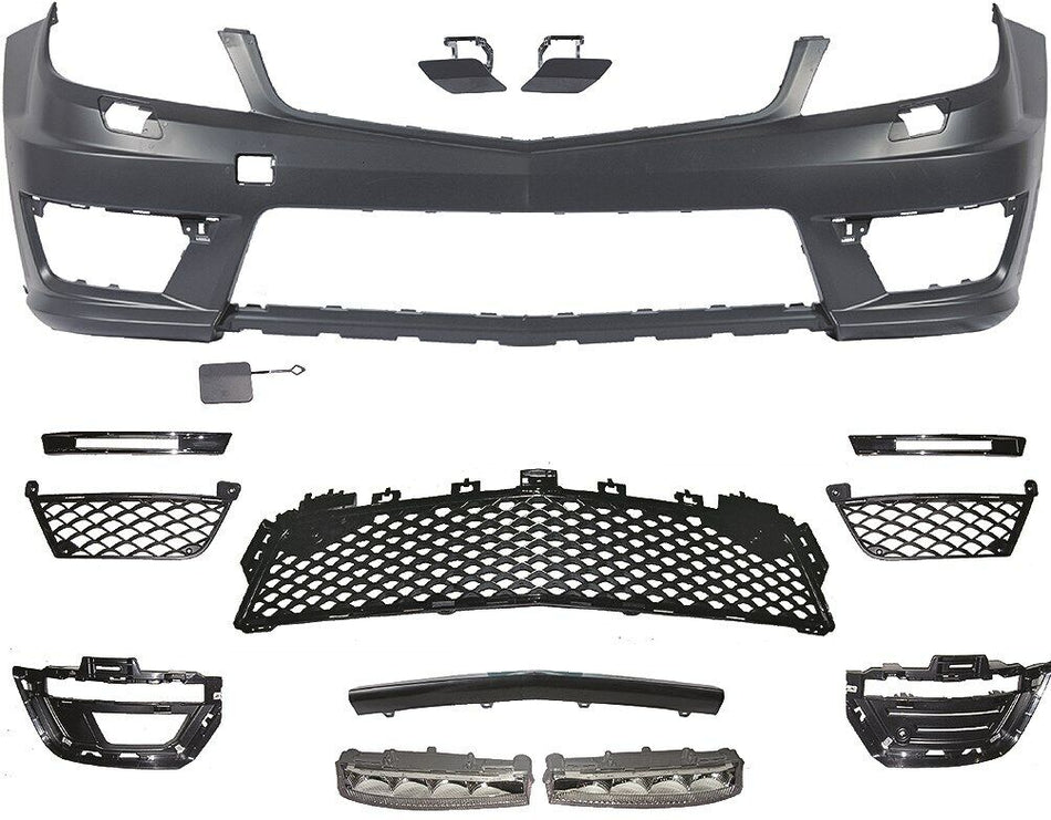 Paraurti anteriore TUNING ClasseC W204 berlina Wagon Coupè 11-14 AMG no sensori