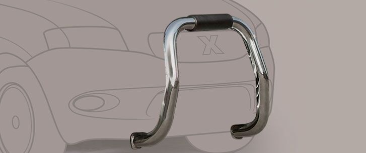 BIG BAR Ø 76 INOX PER SPORTAGE 1999->2003