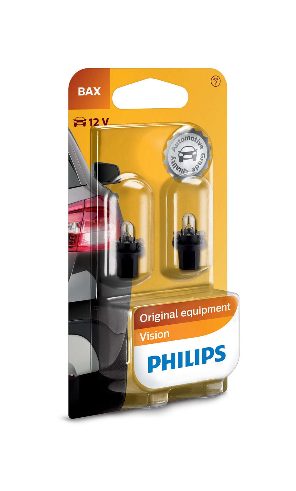 Philips Bax 8,5d/2 black 12V1.2W BAX8,5d/2 B2