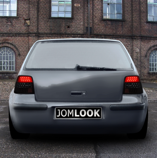 Coppia Set Fari Fanali posteriori Tuning a LED Golf IV 4 Neri Berlina