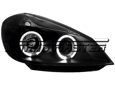 Clio 05-> Fari Anteriori Angel Eyes Neri