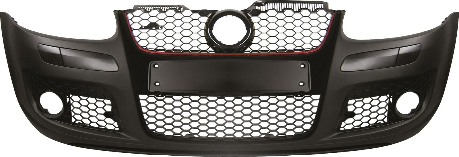 Paraurti anteriore TUNING GOLF V 2003-2008 vern GTI di griglie con profilo rosso