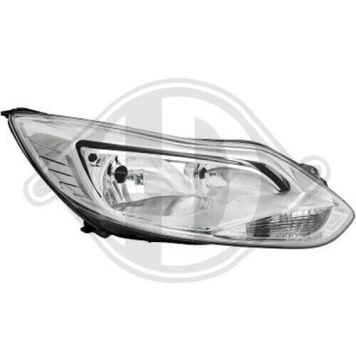 Faro fanale anteriore Destro FOCUS 11- TYC H7/H1 con motorino cromato