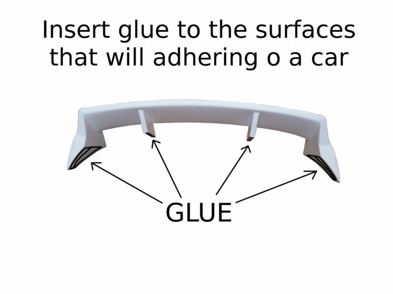 Fiesta MK7 FL 2008   2016 Spoiler Alettone Tuning Posteriore tipo Focus RS VTR