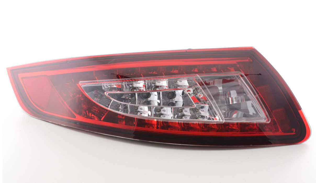 Coppia TUNING set fari fanali posteriori 911 serie 997 04-08 LED rossi red clear