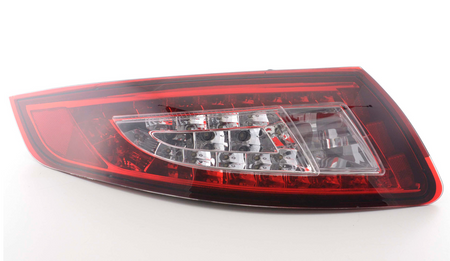 Coppia TUNING set fari fanali posteriori 911 serie 997 04-08 LED rossi red clear