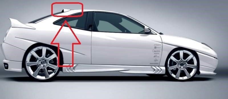 Coupe' Spoiler tuning Da Lunotto superior cadamuro design Posteriore Baule