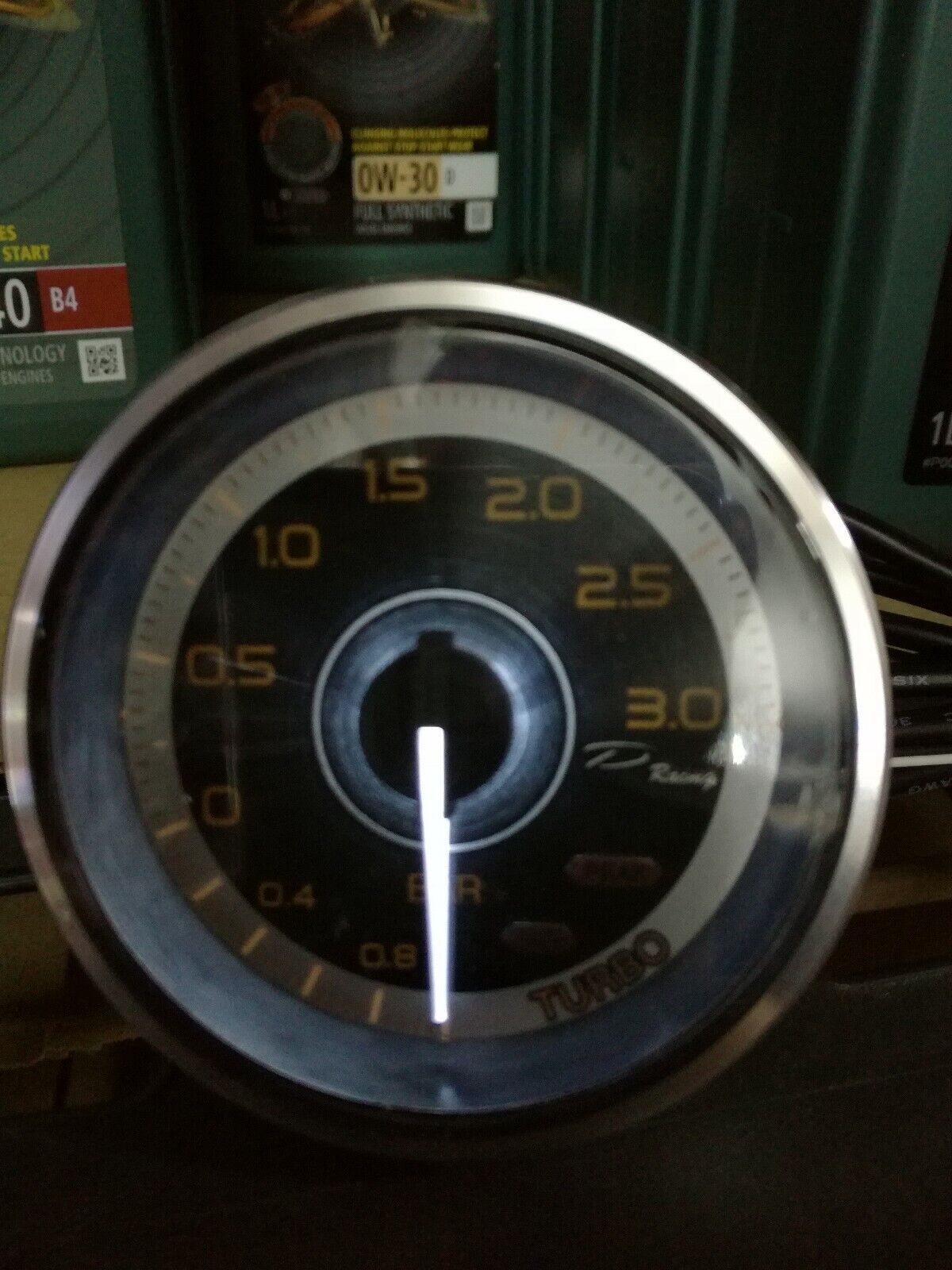 Manometro Strumento 60mm DEPO Racing PRESSIONE TURBO -1+3 bar analogico picco