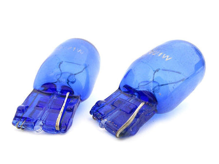 COPPIA Lampada Lampadina Luce T20 W21W 12V EFFETTO XENO Bianco MONO FILAMENTO