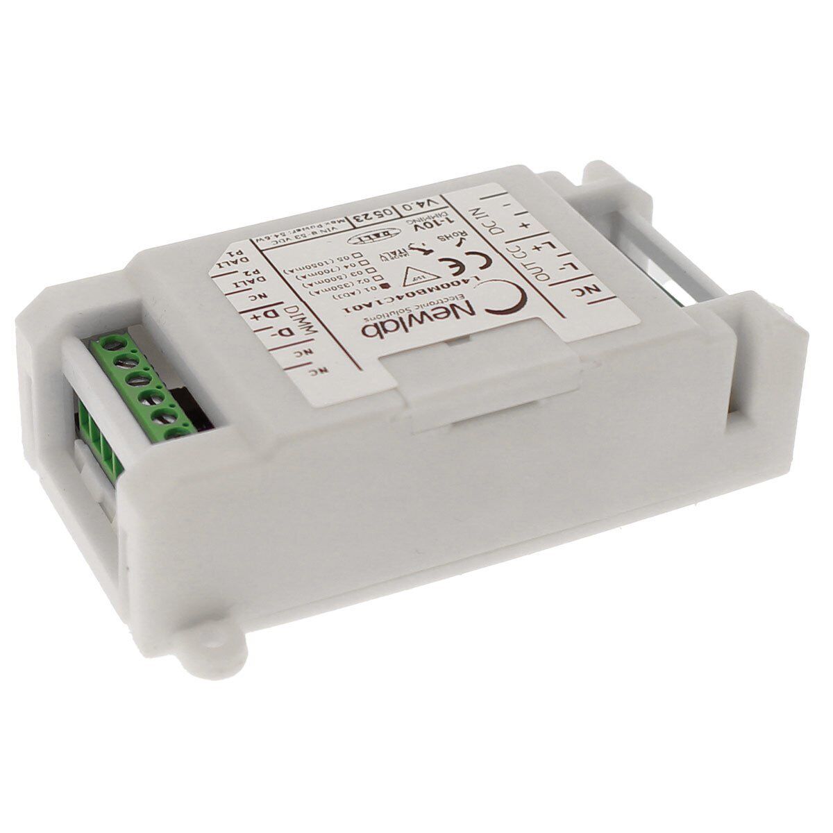 NEWLAB DALI-CC Dimmer Monocanale in Corrente Ingresso DALI PUSH POT 1-10V CC