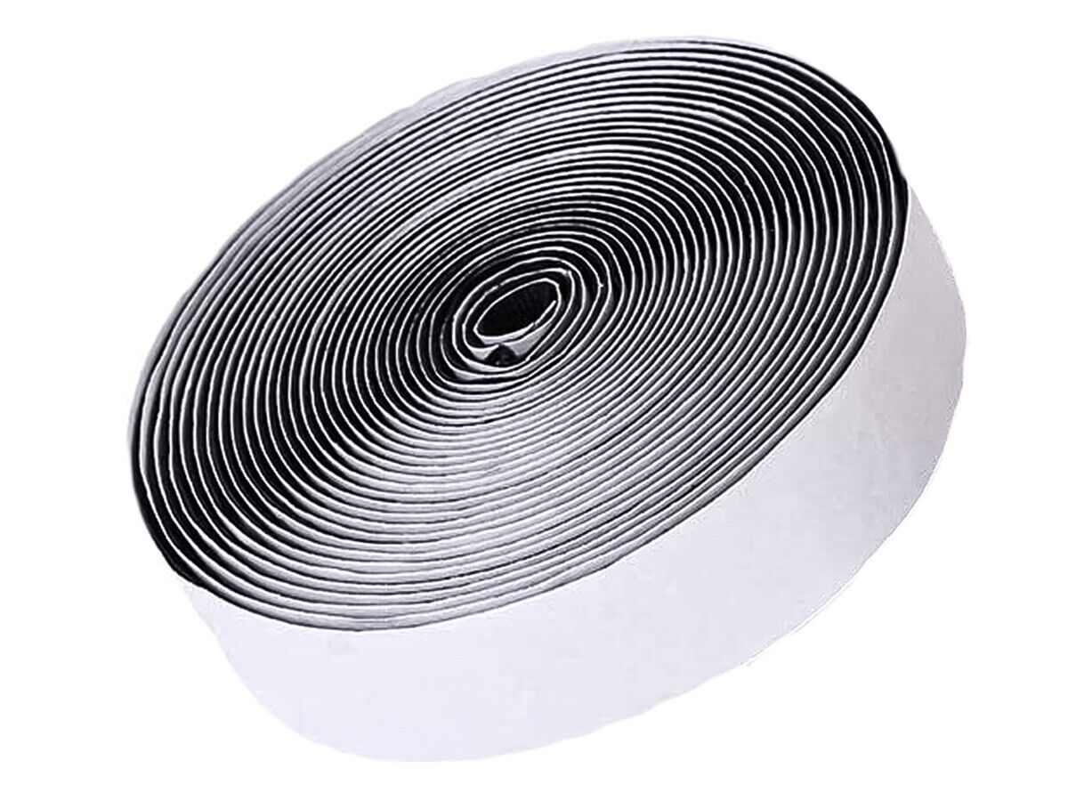 Nastro Di Velcro Con Adesivo Nero Misura 1cmX6m Per Zanzariera Solo Parte Hook