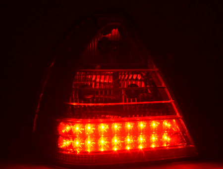 Coppia Fari Fanali posteriori Tuning LED Classe C W202 96->00 Rossi